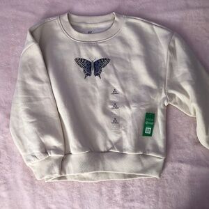Gap Kids Butterfly Sweatshirt NWT - Size 6-7